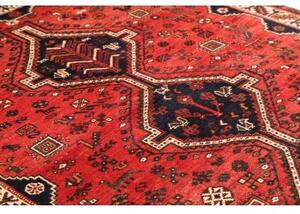 Tappeto Shiraz Stilizzato Rosso Blu Scuro 177x245 Cm