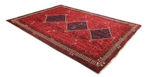 Tappeto Shiraz Stilizzato Rosso Blu Scuro 208x305 Cm