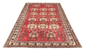 Tappeto Shiraz Geometrico Rosso Beige 155x240 Cm