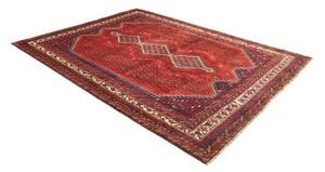 Tappeto Shiraz Geometrico Rosso Blu Scuro 208x285 Cm