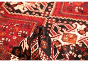 Tappeto Shiraz Geometrico Rosso Mattone Nero 215x300 Cm