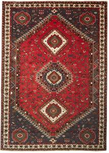 Tappeto Shiraz Stilizzato Rosso Blu Scuro 220x308 Cm