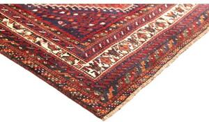 Tappeto Shiraz Geometrico Rosso Blu Scuro 208x285 Cm