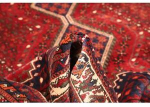Tappeto Shiraz Geometrico Rosso Blu Scuro 208x285 Cm