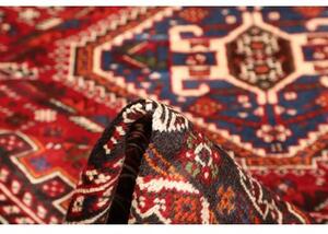 Tappeto Shiraz Stilizzato Rosso Blu 213x313 Cm