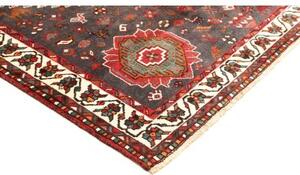 Tappeto Shiraz Stilizzato Rosso Blu Scuro 220x308 Cm