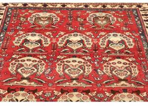 Tappeto Shiraz Geometrico Rosso Beige 155x240 Cm