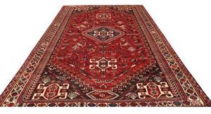 Tappeto Shiraz Stilizzato Rosso Blu 213x313 Cm
