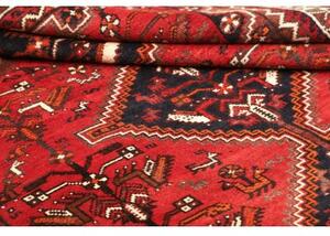 Tappeto Shiraz Geometrico Rosso Blu Scuro 180x260 Cm