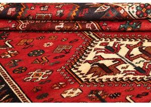 Tappeto Shiraz Stilizzato Rosso Blu Scuro 170x255 Cm