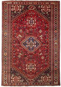 Tappeto Shiraz Stilizzato Rosso Blu 213x313 Cm