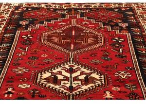 Tappeto Shiraz Stilizzato Rosso Blu Scuro 170x255 Cm