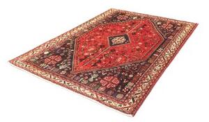 Tappeto Shiraz Stilizzato Rosso Blu Scuro 162x230 Cm