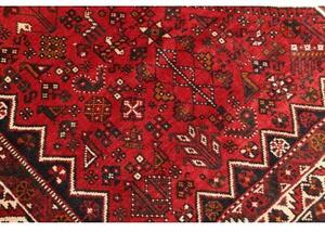 Tappeto Shiraz Stilizzato Rosso Blu Scuro 227x320 Cm