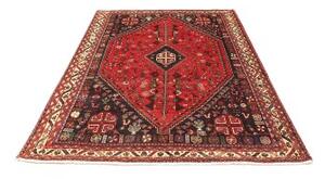 Tappeto Shiraz Stilizzato Rosso Blu Scuro 162x230 Cm