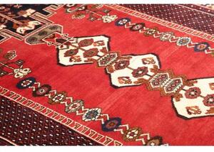 Tappeto Shiraz Stilizzato Rosso Blu Scuro 160x240 Cm