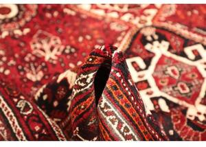 Tappeto Shiraz Stilizzato Rosso Scuro Nero 218x308 Cm