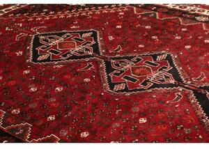Tappeto Shiraz Geometrico Rosso Scuro Nero 225x310 Cm