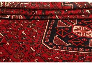 Tappeto Shiraz Stilizzato Rosso Blu Scuro 227x320 Cm