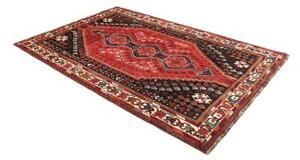 Tappeto Shiraz Stilizzato Rosso Blu Scuro 160x248 Cm