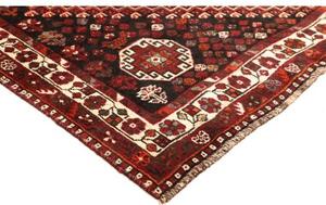 Tappeto Shiraz Geometrico Rosso Scuro Nero 225x310 Cm