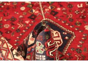 Tappeto Shiraz Stilizzato Rosso Blu Scuro 162x230 Cm