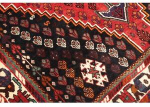 Tappeto Shiraz Stilizzato Rosso Blu Scuro 160x248 Cm