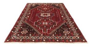 Tappeto Shiraz Stilizzato Rosso Scuro Nero 186x260 Cm