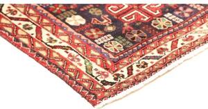 Tappeto Shiraz Stilizzato Rosso Blu Scuro 162x230 Cm