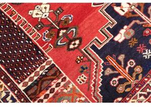 Tappeto Shiraz Stilizzato Rosso Blu Scuro 160x240 Cm