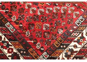 Tappeto Shiraz Stilizzato Rosso Blu Scuro 213x303 Cm