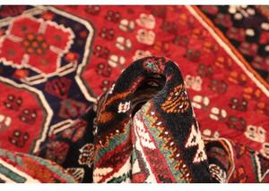 Tappeto Shiraz Stilizzato Rosso Blu Scuro 160x248 Cm