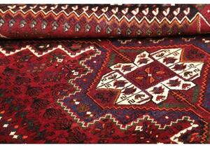 Tappeto Shiraz Stilizzato Rosso Scuro Nero 186x260 Cm