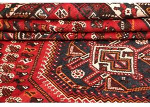Tappeto Shiraz Stilizzato Rosso Blu Scuro 213x303 Cm