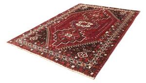Tappeto Shiraz Stilizzato Rosso Scuro Nero 186x260 Cm