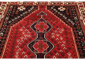 Tappeto Shiraz Stilizzato Rosso Blu Scuro 160x248 Cm
