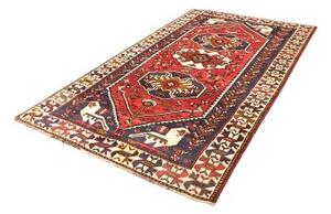 Tappeto Shiraz Stilizzato Rosso Blu 160x252 Cm