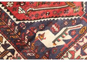 Tappeto Shiraz Stilizzato Rosso Blu 160x252 Cm