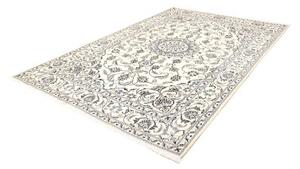 Tappeto Nain Kashmar Medaglione Floreale Avorio Blu 200x300 Cm