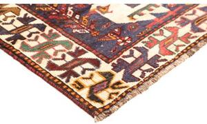 Tappeto Shiraz Stilizzato Rosso Blu 160x252 Cm