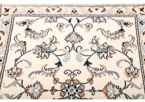 Tappeto Nain Kashmar Floreale Avorio Blu 80x198 Cm