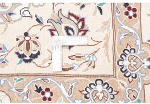 Tappeto Nain 9la Medaglione Floreale Celeste Avorio 255x350 Cm