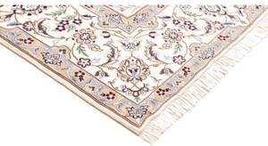 Tappeto Nain 9la Medaglione Floreale Celeste Avorio 255x350 Cm