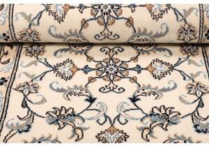Tappeto Nain Kashmar Floreale Avorio Blu 80x198 Cm
