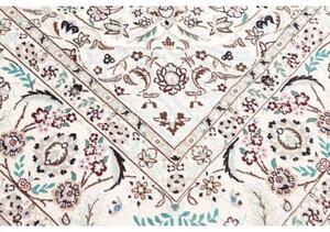 Tappeto Nain 9la Medaglione Floreale Avorio Grigio 253x360 Cm