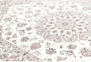 Tappeto Nain 9la Medaglione Floreale Avorio Grigio 253x360 Cm