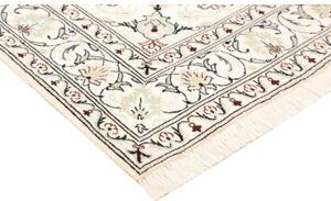 Tappeto Nain Kashmar Medaglione Floreale Rosso Avorio 145x220 Cm