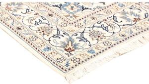 Tappeto Nain Kashmar Medaglione Floreale Rosso Avorio 148x210 Cm