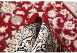 Tappeto Nain Kashmar Medaglione Floreale Rosso Avorio 150x188 Cm
