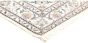 Tappeto Nain Kashmar Medaglione Floreale Blu Avorio 153x210 Cm